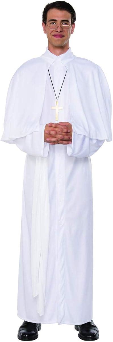 Mens Catholic Sect Holy Father Priest Robe Costume