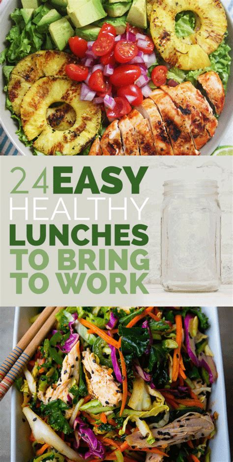 It may mean you have to exercise a little more portion control or learn how to sub in healthier. 24 Easy Yet Healthy Lunch Treats To Bring To Work This Year