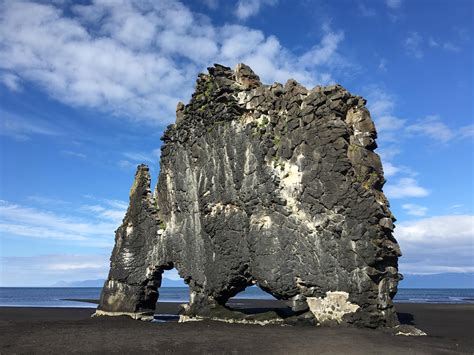 Oc Hvítserkur Basalt Rock Formation In The North West Of Iceland