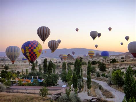Turkey Travel Hot Air Balloon At Cappadocia Wandering Fel