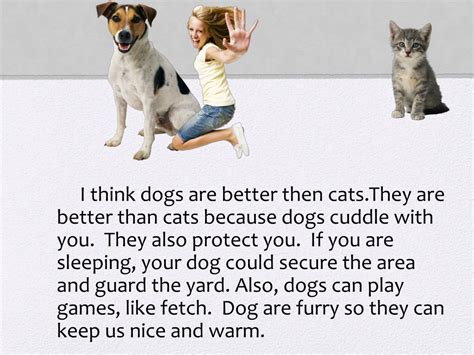Why Dogs Are Better Than Cats Speech