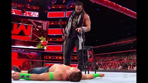 John Cena Vs Elias Raw Dec 25 2017 Youtube