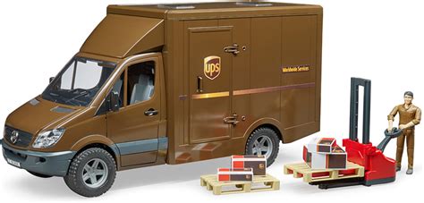 Bruder Mb Sprinter Ups Truck With Driver And Accessories The Good Toy