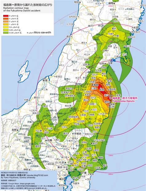 Lessons learned from the fukushima nuclear accident for improving safety and security of u.s. Radiation contour map of the Fukushima Daiichi Accident ...