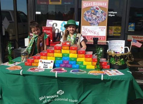 Girl Scout Cookie Booth For St Patricks Day Girl Scout Troop Leader Girl Scout Daisy Girl