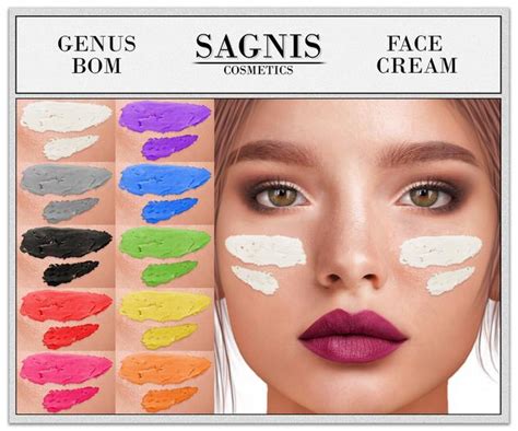 Second Life Marketplace Sagnis Genus And Bom Face Cream