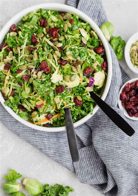 Sweet Kale Salad With Dried Cranberries And Poppy Seed Dressing Recipe