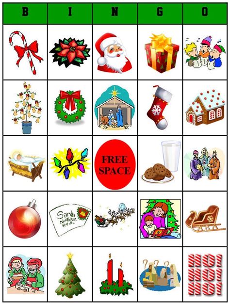 Printable Christmas Bingo Different Game Boards For All