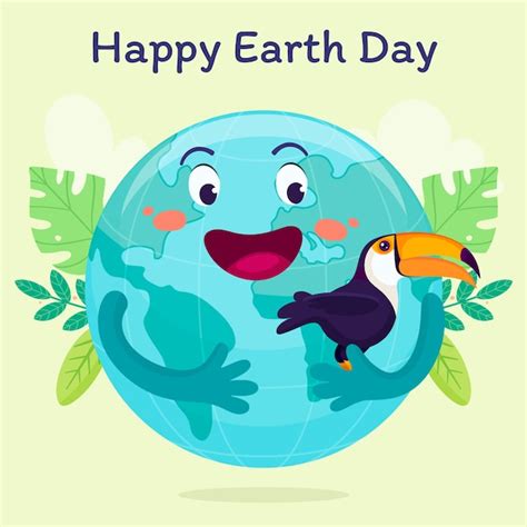 Free Vector Flat Earth Day Illustration