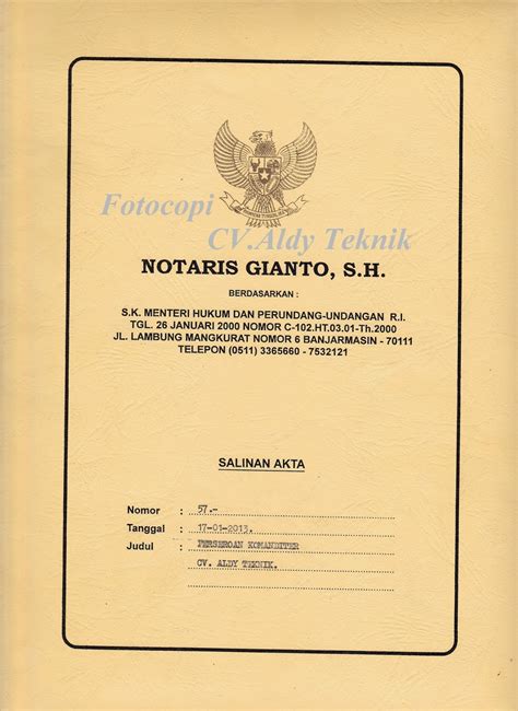 Lihat perbedaannya, saya terangkan di pengertian surat keterangan. CV. ALDY TEKNIK (Banjarmasin): PERIZINAN