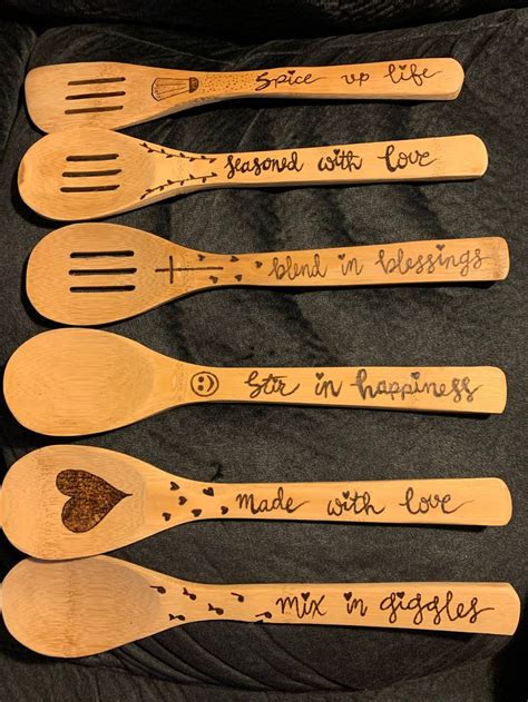 Wooden Spoons Etsy In 2020 Dremel Wood Carving Wood Burning