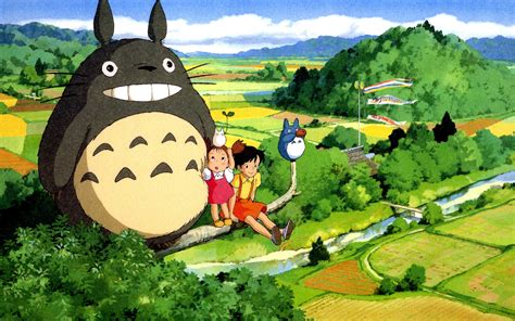 Hayao Miyazaki My Neighbor Totoro Beautiful Countryside Wallpaper