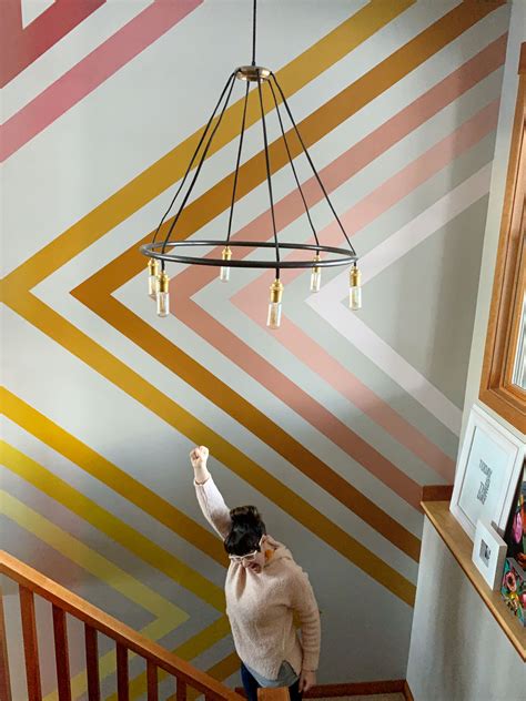 Stairway Wall Mural My Creative Challenge For 2020 Oh Yay Studio