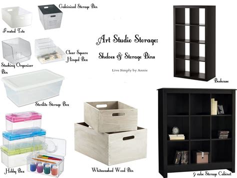 Organizing The Art Studio Live Simply By Annie