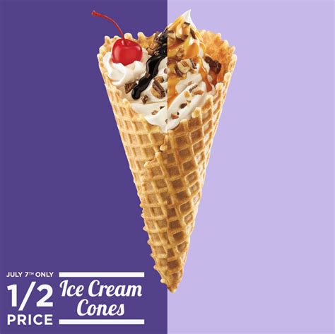 Come to our ice cream shop and enjoy all the different flavors you love. Sonic: Half-Price Ice Cream Cones Today! - Money Saving Mom®