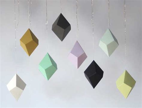 Creative Paper Crafts Handmade Geometric Ornaments For