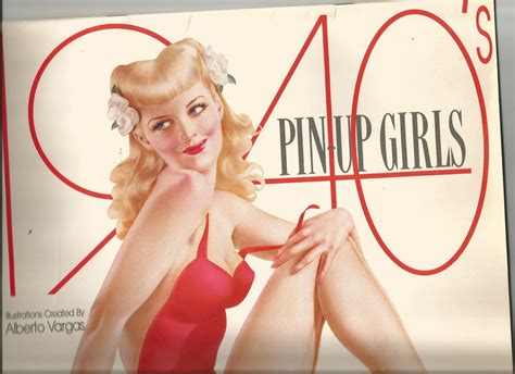 1940s Pin Up Girls Calendar Diary1993 By Alberto Vargas Fine
