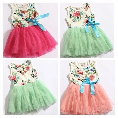 Clearance Summer Floral Baby Girl Dress Toddler Dancing Clothing For