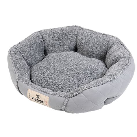 Quilted Microsuede Cuddler Gray 24 X 20 X 7 Happy Tails