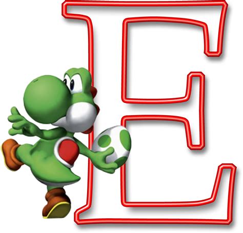 Alfabeto Decorativo Alfabeto Mario Bros 1 Png Letras