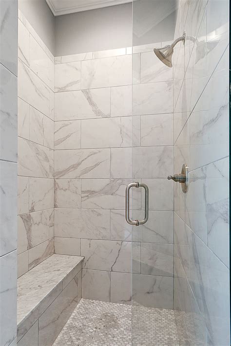 White Marble Shower Elegant And Luxurious Bathroom Design