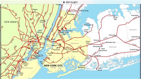New York Rail Map United States Map States District
