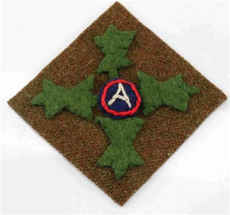Lot Wwi Us Army 4th Infantry Division Shoulder Patch