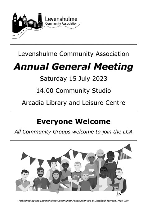 Levenshulme Community Association Agm 2023 Levenshulme Community