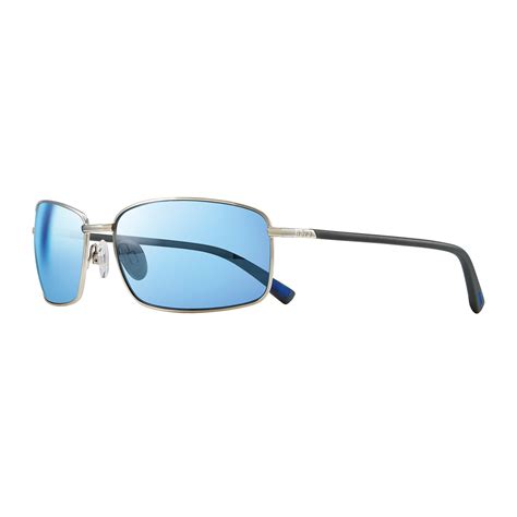 Tate Polarized Sunglasses Gunmetal Frame Blue Lens Revo Touch