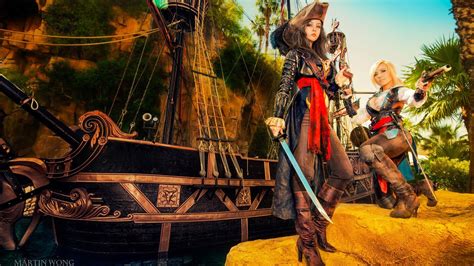 Monika Lee Jessica Nigri Assassins Creed Cosplay Pirates Hd