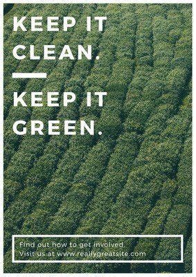 It is time for us to take some steps to protect the earth :). Seedling on Hand Environmental Campaign Poster - Templates ...