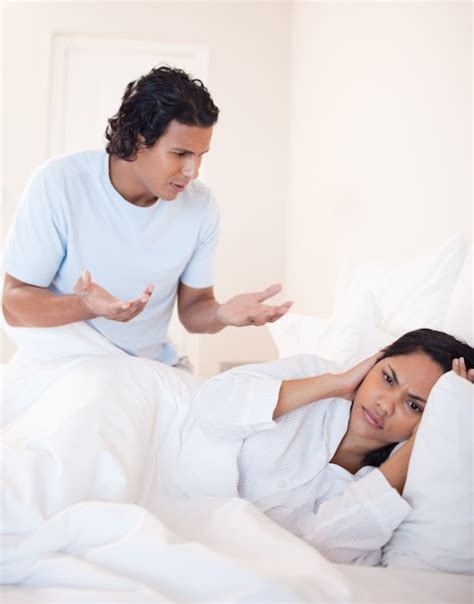 Premium Photo Couple Having Quarrel In The Bedroom