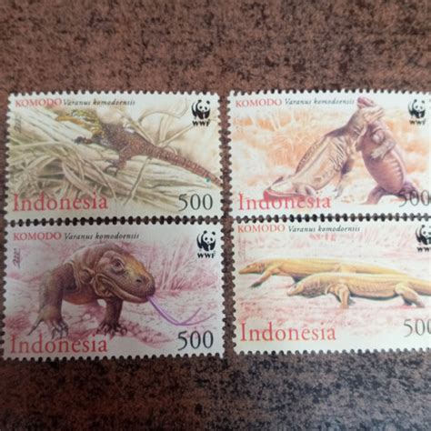 Jual I 583 Prangko Perangko Indonesia Seri Komodo Wwf Tahun 2000 Kota