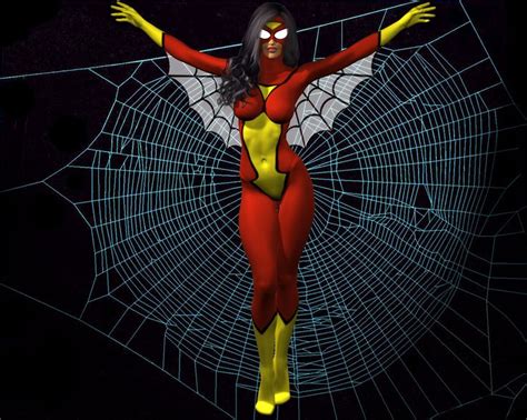 Spider Woman Spiderweb Back