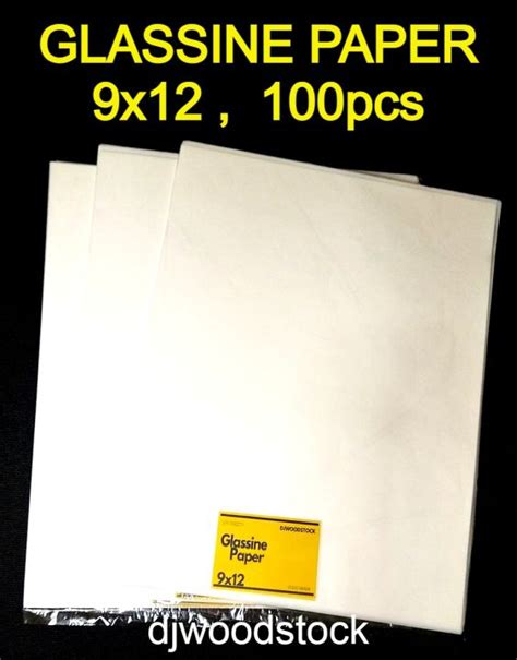 9x12 Glassine Paper Glassine Wrapper 9x12 Inches 100pcs Per Pack