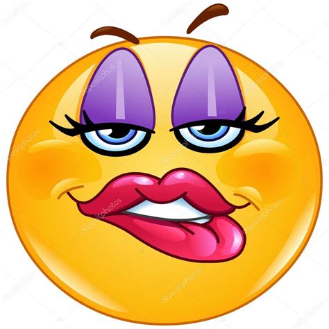 biting lip female emoticon ⬇ vector image by © yayayoyo vector stock 99750092