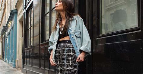 8 Stylish Jean Jacket And Skirt Outfits To Wear This Season Who What Wear