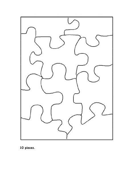 19 Printable Puzzle Piece Templates Template Lab Vrogue