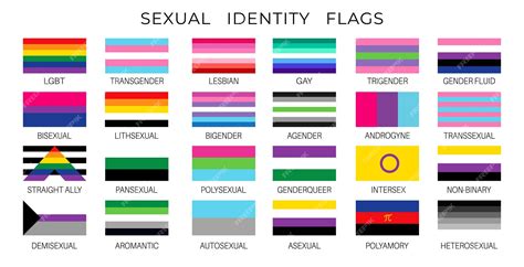 Premium Vector Lgbt Pride Flags Sexual Diversity And Gender Identity