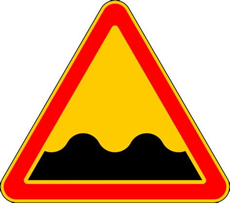 Bumpy Traffic Road Sign Poster