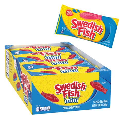 Swedish Fish Soft And Chewy Candy 24ct Display Box