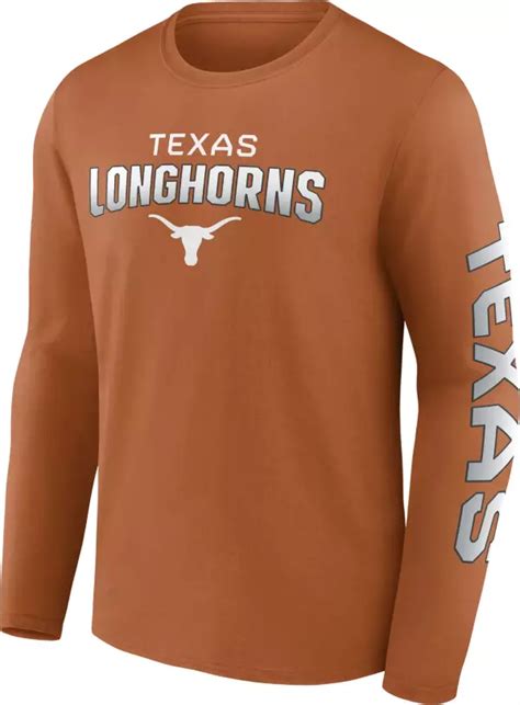 Ncaa Mens Texas Longhorns Burnt Orange Iconic Anyones Game Long Sleeve T Shirt Dicks