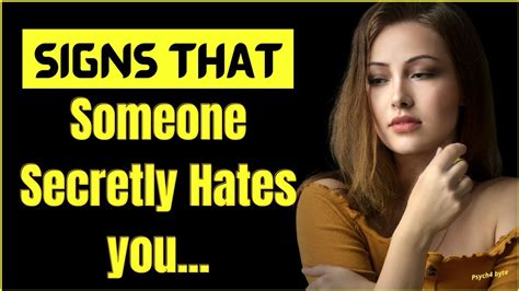 10 Signs That Someone Secretly Hates You Signs That Someone Doesnt Like You Psychologyfacts