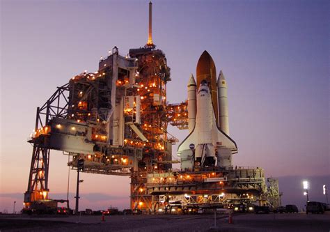 Each time the space shuttle rises from its launchpad at cape canaveral, fla., an air force if something happens when it's just off the pad, there's only a couple of seconds to react, says bryan o'connor, a former shuttle commander and nasa's chief. File:Space Shuttle Discovery rests on the hardstand of ...
