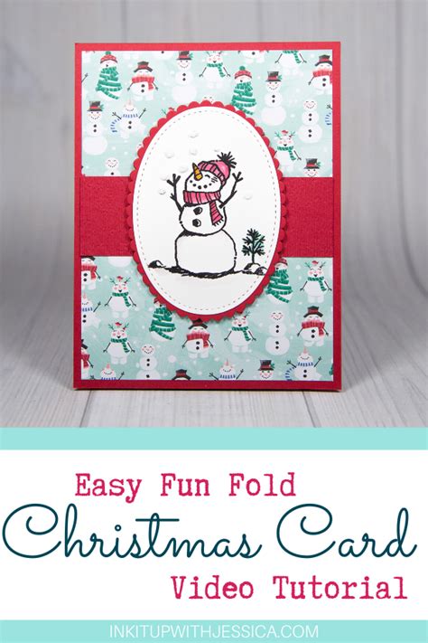 Easy Christmas Fun Fold Card Ink It Up With Jessica Card Making