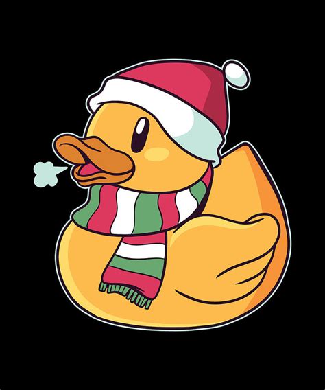 Christmas Duck Digital Art By Filip Kelekidis Pixels