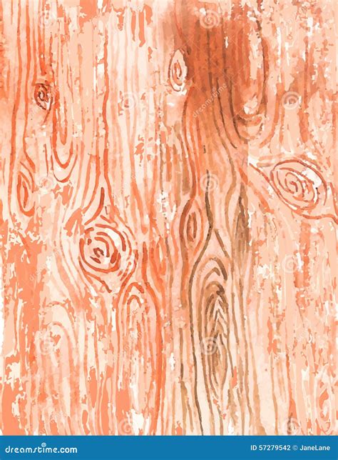 Watercolor Wood Background For Textures And Backgrounds Stock Vector