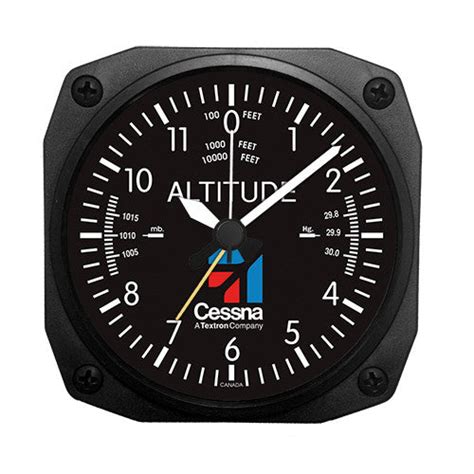 Cessna Altimeter Desk Model Alarm Clock Trintec Industries Inc