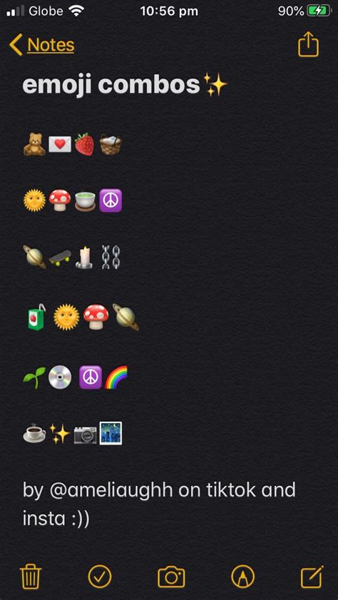 Aesthetic Emoji Combination Emoji Combinations Snapchat Friend