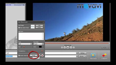 Converting a Video in Movavi Video Converter 11: Adding a Watermark - YouTube